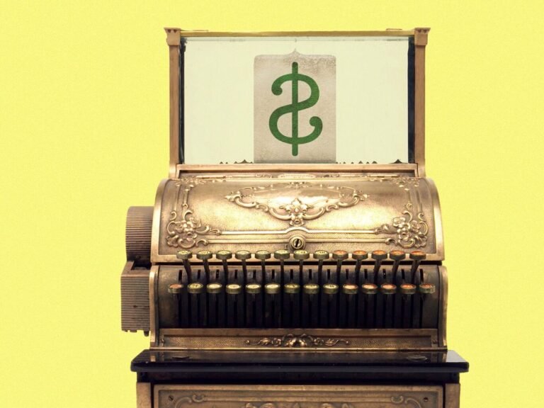 caisse enregistreuse moderne avec icones legales