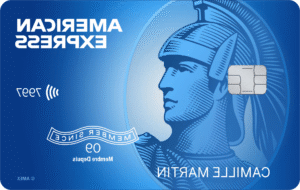 carte american express avec icone cashback lumineuse