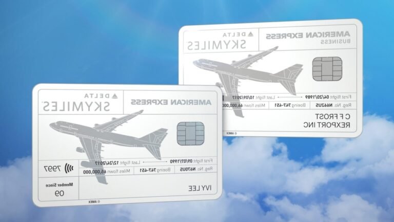carte american express et avion en vol