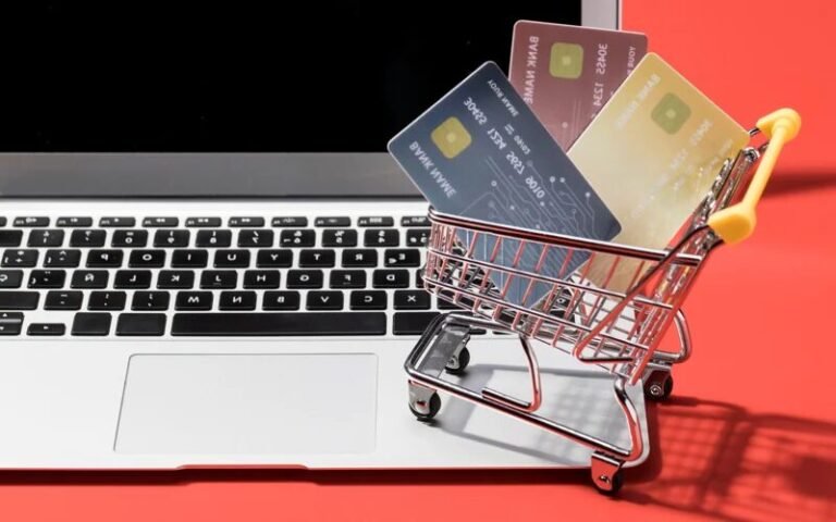 carte bancaire et panier dachat numerique