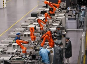 chaine de production industrielle en chine moderne