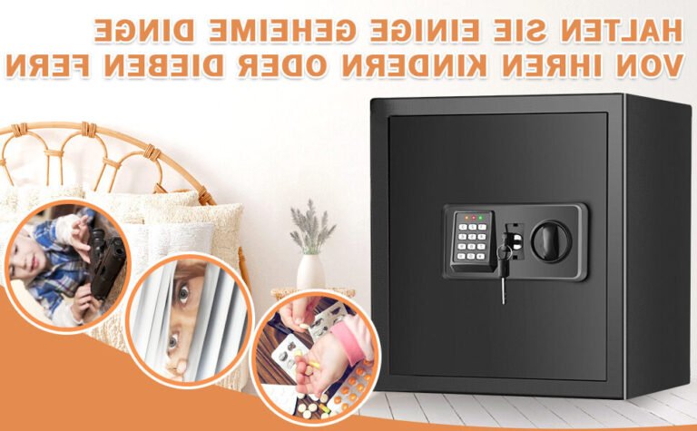 coffre fort securise avec biens precieux visibles