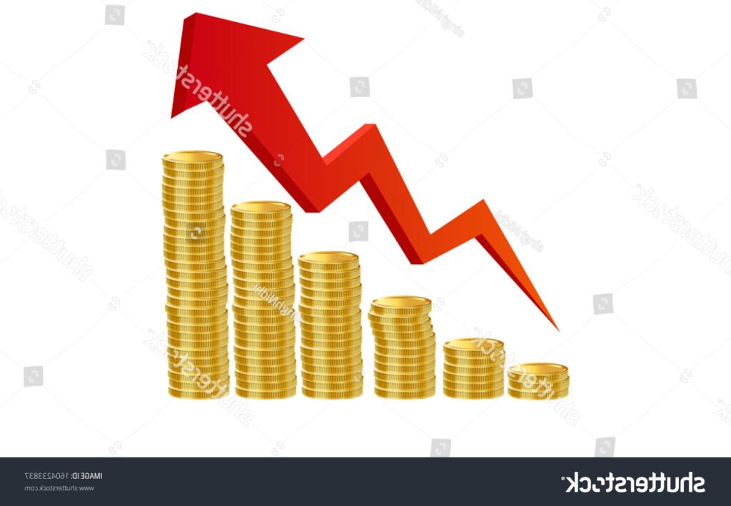 graphique de croissance avec pieces de monnaie empilees