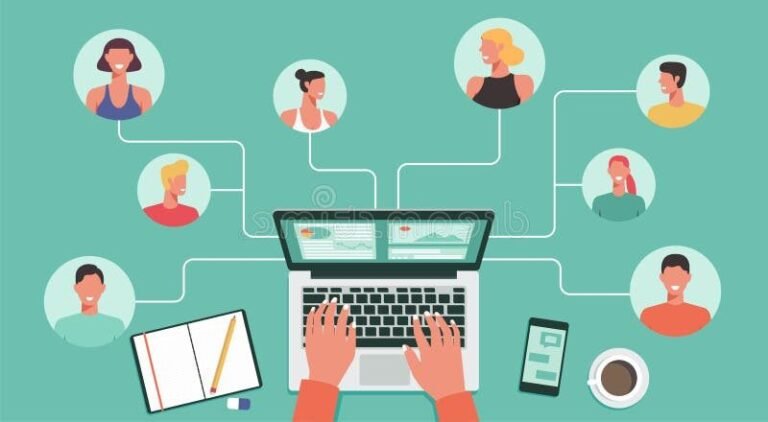 illustration conceptuelle du pcs et societe connecte