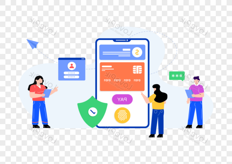 illustration de paiement automatique securise numerique