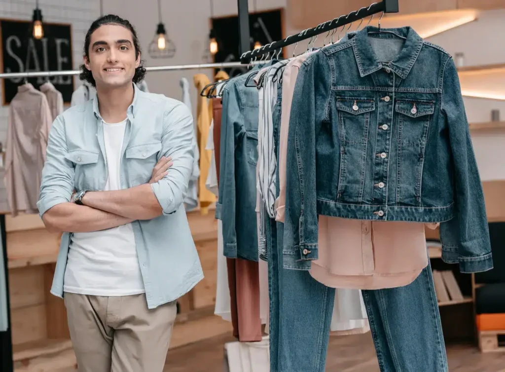 jeune etudiant travaillant en boutique a lyon