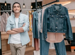 jeune etudiant travaillant en boutique a lyon