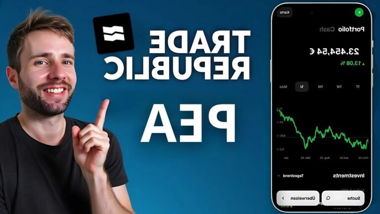 jeune investisseur utilisant application trade republic