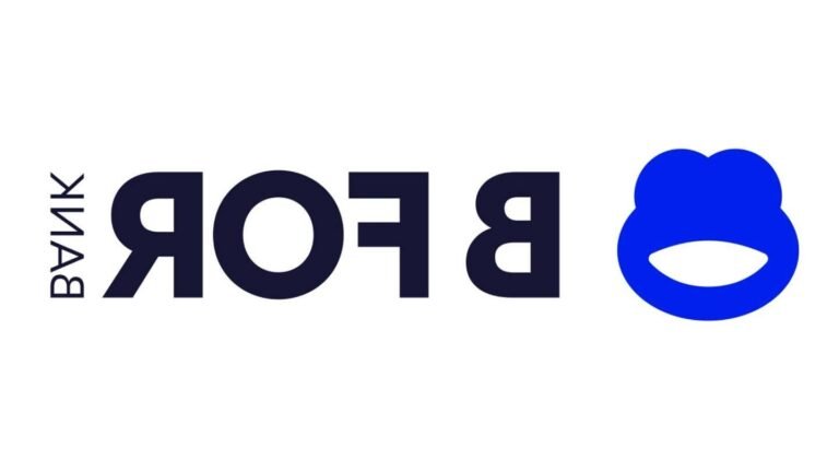 logo b for bank sur fond neutre moderne