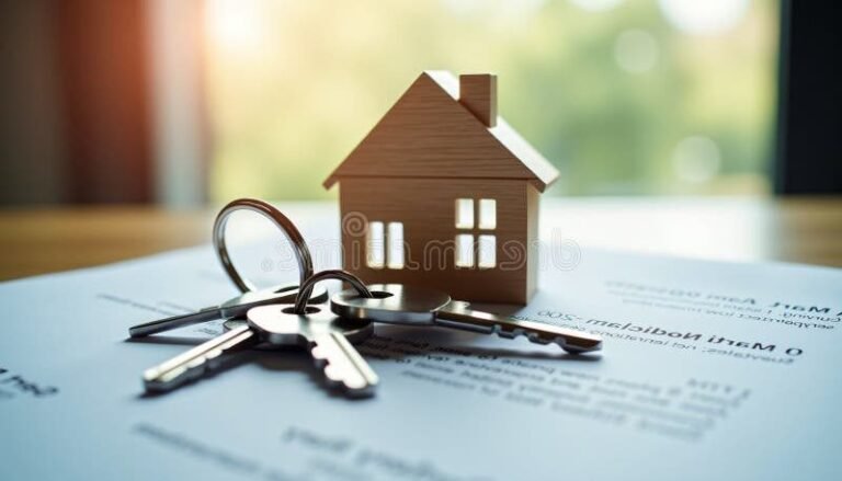 maison neuve avec cles et contrat immobilier