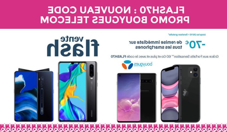 offres promotionnelles colorees sur smartphone