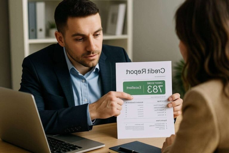 personne consultant avis credit sur ordinateur