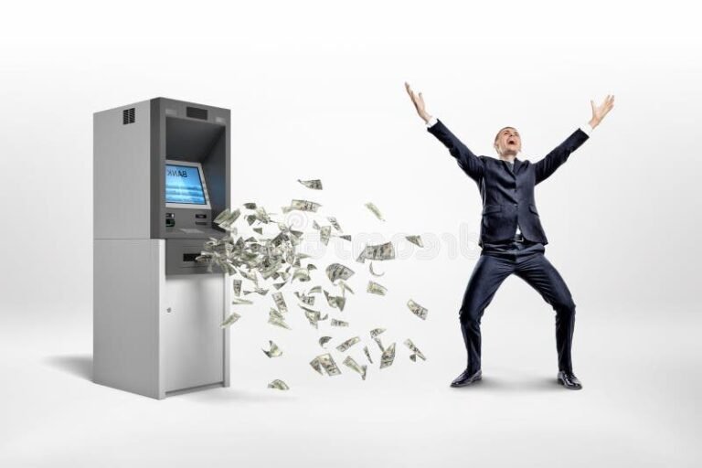 personne heureuse recevant de largent liquide rapide