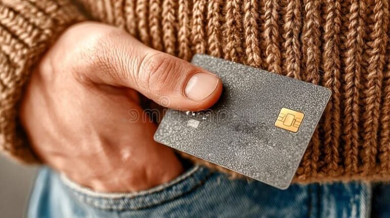 personne tenant une carte visa brillante