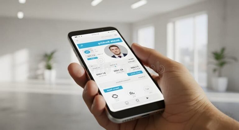 personne utilisant application bancaire mobile moderne