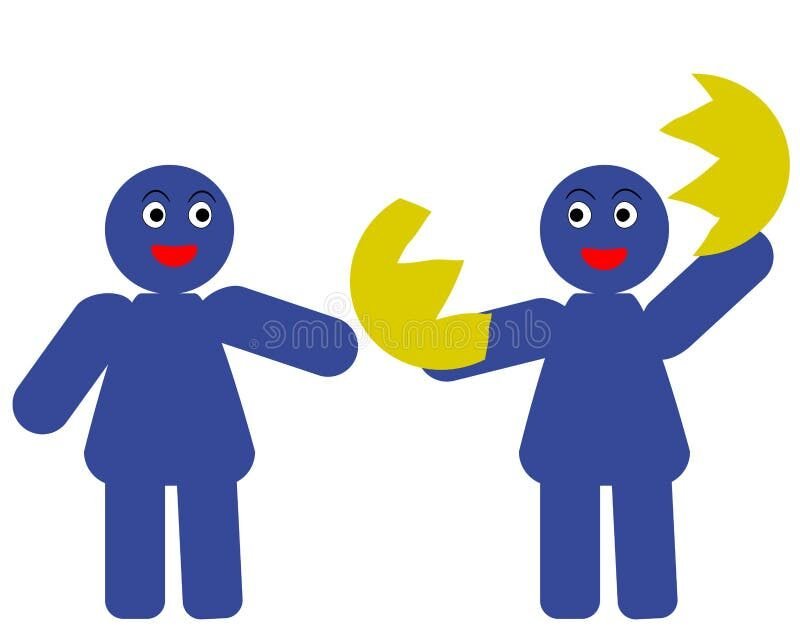 personnes partageant de largent en cercle convivial