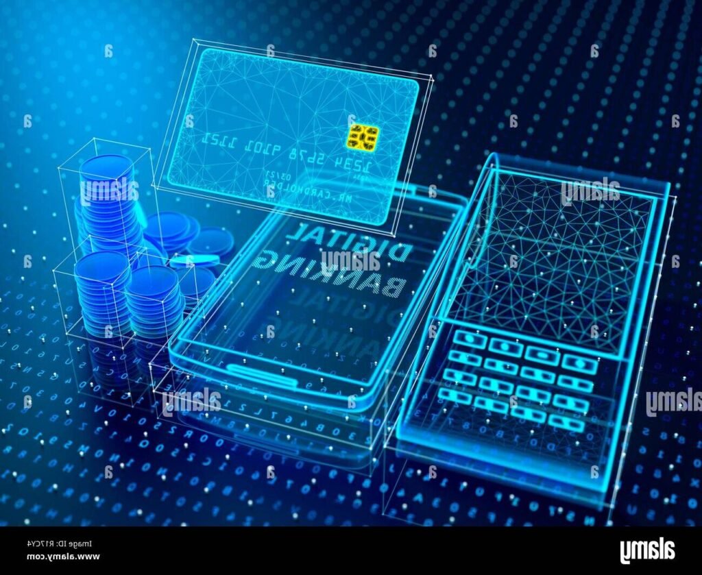 pile de pieces avec carte bancaire moderne