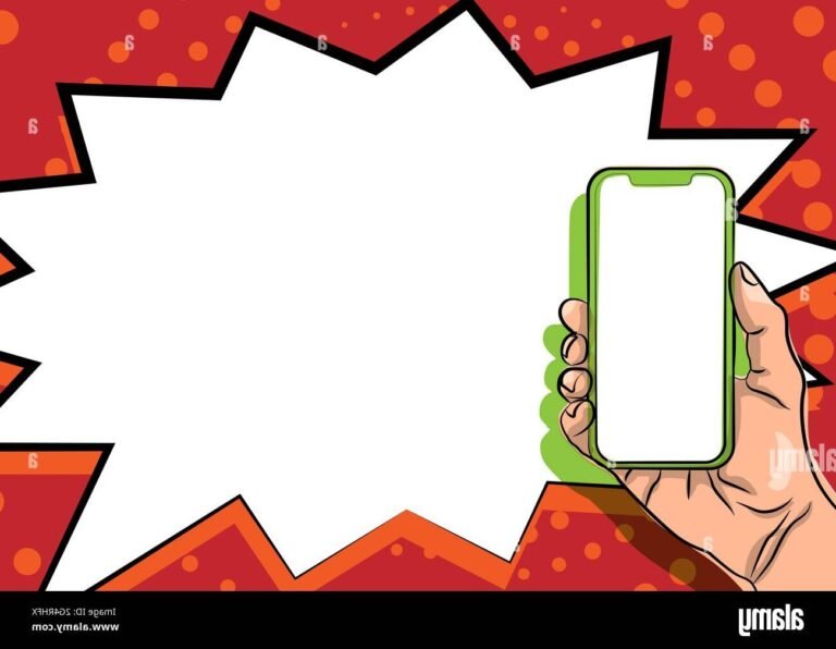 smartphone affichant un message mms colore