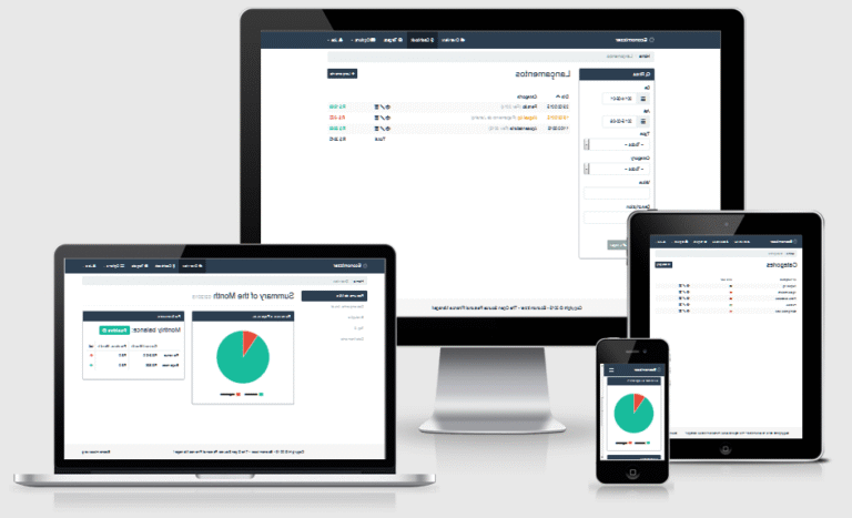 smartphone avec applications de gestion financiere ouvertes