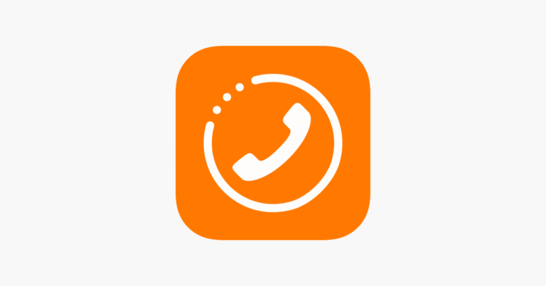 smartphone avec icone appel service client orange
