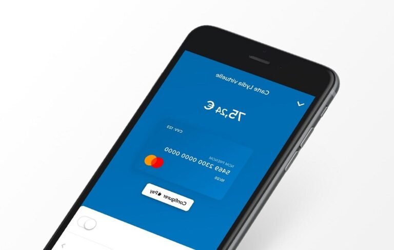 smartphone avec icone lydia et argent numerique