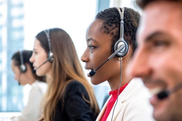 telephone avec casque service client automobile